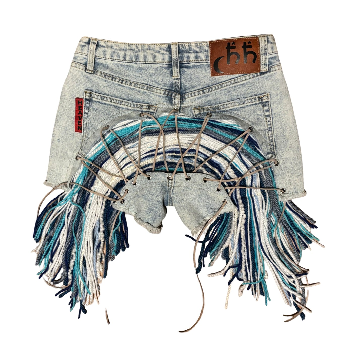Acid Wash Aux Mini Shorts