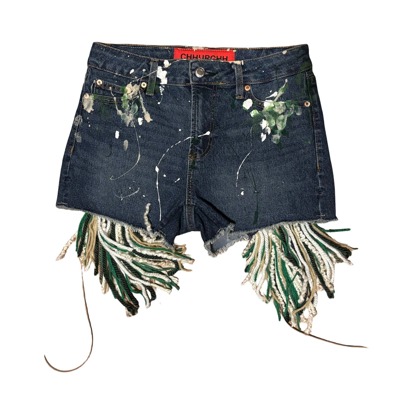 Paint Splatter Aux Mini Shorts
