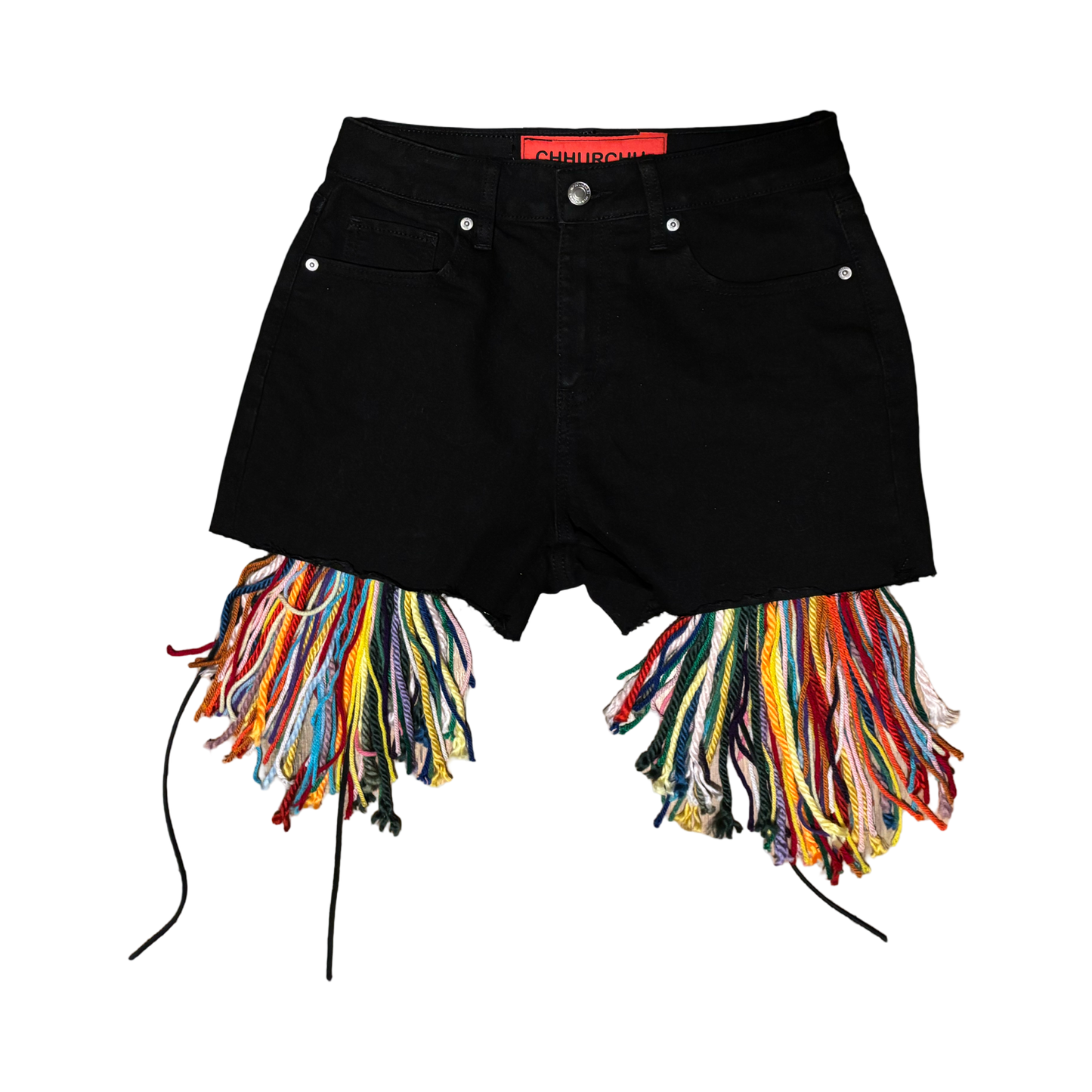 Black Aux Mini Shorts