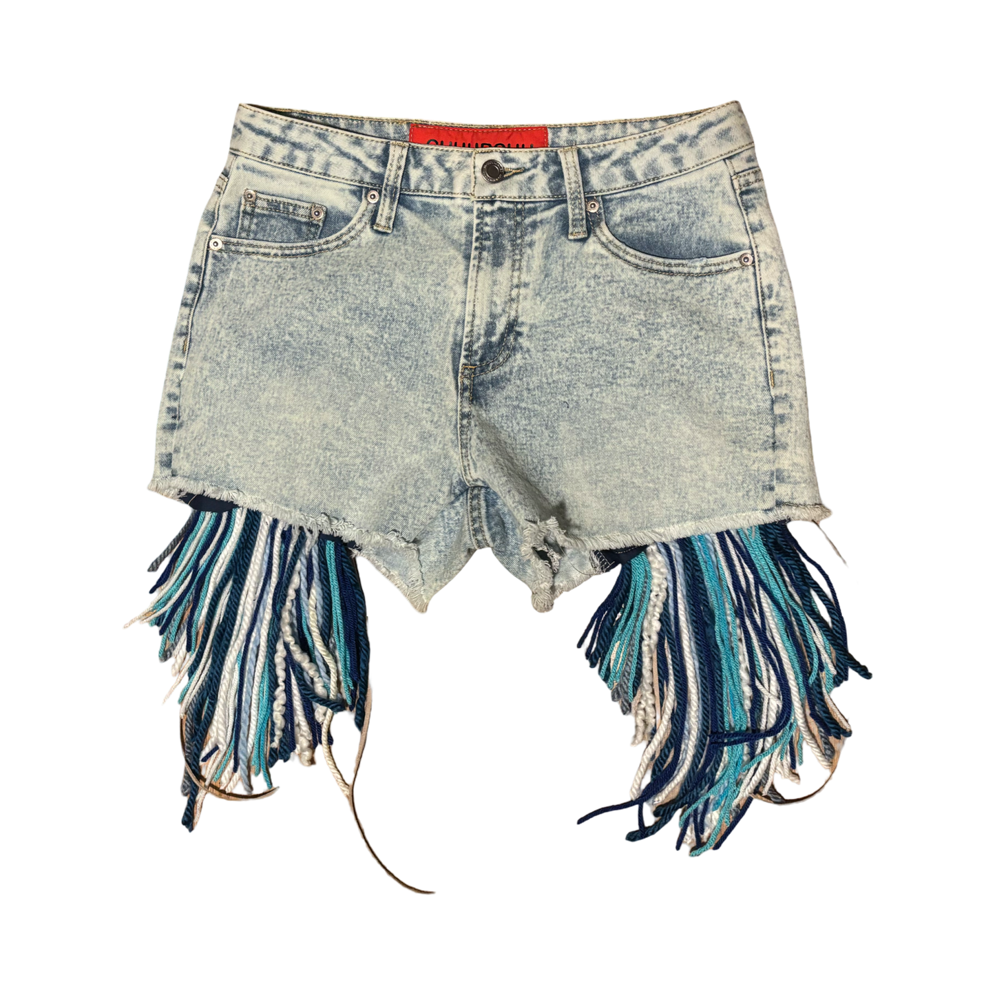 Acid Wash Aux Mini Shorts